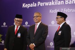Pengukuhan kepala Bank Indonesia Kediri