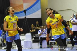 Tim voli putri Bandung BJB libas Gresik Petrokimia 3-0