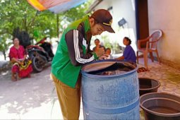 Petugas Puskesmas kunjungi rumah warga cegah DBD di Sukamara