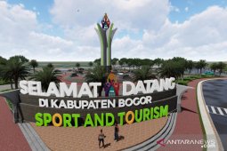 Bangun tugu "Selamat Datang", simpang Sirkuit Sentul mulai dibongkar
