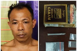 Warga Hinai miliki paket sabu-sabu diringkus Satresnarkoba Polres Langkat