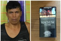 Satresnarkoba Polres Langkat amankan warga Gebang pengedar narkotika