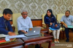 BPS Asahan lakukan sensus  online perdana kepada Bupati Asahan