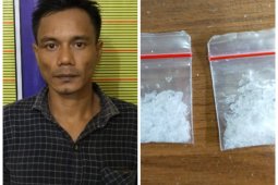 Polisi tangkap pemilik narkotika saat keluar dari kamar mandi SPBU Hinai