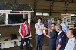PMI terima bantuan unit solar wifi station dari Japan Red Cross Society
