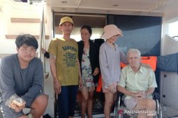 Sebuah kapal WNA terdampar di Pulau Bengkalis Riau
