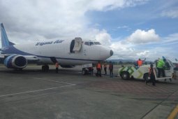 Trigana cargo aircraft overshoots runway at Sentani Airport