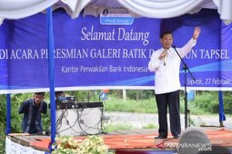 Galeri batik dan tenun bantuan BI diresmikan, Bupati Tapsel: Saya tidak mau ini tidak jalan