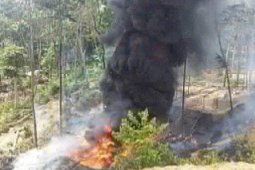 Kepolisian selidiki kebakaran tambang minyak ilegal di Batanghari