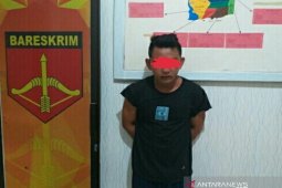 Polisi amankan pelaku yang mengamuk dan membawa sajam di Tempilang