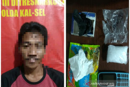 Sopir menangis saat polisi temukan 50,45 gram sabu-sabu