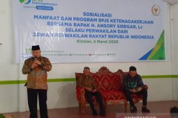 Anggota DPR RI ikut sosialisasikan manfaat BPJS Ketenagakerjaan