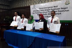 BPJS Kesehatan Kediri dan kejaksaan MoU penegakan kepatuhan