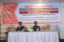 Bawaslu Paser Rakor Persiapan Pengawasan Verifikasi Faktual
