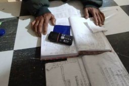 Polsek Purba amankan tukang tulis judi Hongkong