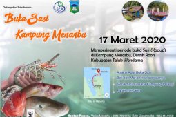 Buka Sasi Laut Kampung Menarbu Wondama masyarakat gelar pesta ikan