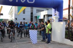 BPJAMSOSTEK Jambi bentuk gowes pekerja sehat