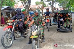 Korem-Brimob sosialisasi waspada penyebaran COVID-19 di Gorontalo