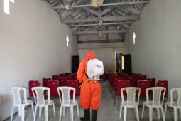 ACT Madiun lakukan penyemprotan disinfektan tempat ibadah
