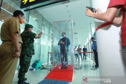 Bandara Depati Amir Mulai Operasikan Body Cleanser Antisipasi COVID-19