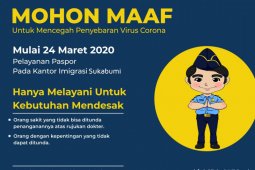 Kantor Imigrasi Sukabumi batasi pelayanan paspor