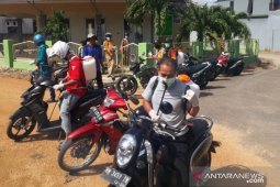 Antisipasi virus Corona, Desa Beluluk lakukan penyemprotan disinfektan