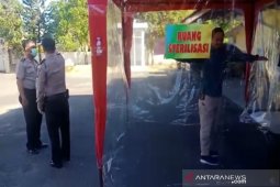 Polsek Banjarmasin Tengah siapkan ruang sterilisasi penyemprotan disinfektan