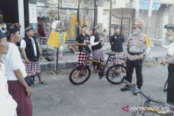 Kapolres Gianyar  bersepeda pantau pelaksanaan Nyepi