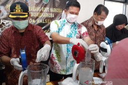 Polda Kalsel blender 743,59 gram sabu