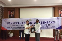 FK BUMN Aceh serahkan 1.057 paket sembako untuk masyarakat terdampak