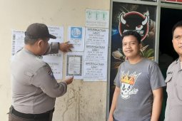 Polsek Sungailiat tempel selembaran maklumat Kapolri