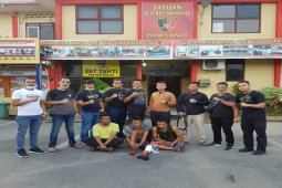 Satreskrim Polres Binjai ringkus tiga DPO spesialis pencurian, satu ditembak
