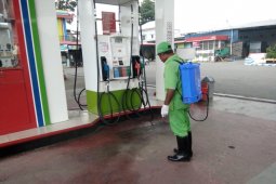 897 SPBU di Jatim disterilkan dengan cairan disinfektan