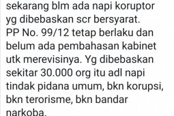 Mahfud: 30 ribu Napi yang akan dibebaskan bukan napi koruptor