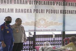 Polda gelar donor darah bantu stok PMI ditengah wabah COVID-19
