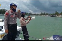 Polres Bangka imbau nelayan memakai masker cegah COVID-19 (Video)