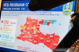 Wabah COVID-19 meluas, sudah 32 kabupaten/kota di Jatim berstatus daerah terjangkit