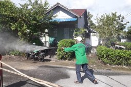 Perkumpulan Hijau Daun kembali ikut semprotkan Disinfektan