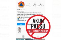 Hati-hati penipuan  mengatasnamakan BNPB untuk cari donasi