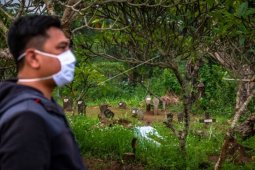Lahan untuk pemakaman korban corona