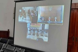 PN Majalengka menggelar sidang lewat video conference