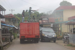 Satgas Pamtas Yonif 133 cegah penyebaran COVID-19 di batas negara