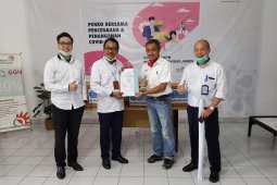 Sucofindo bantu APD dan vitamin melalui Gugus Tugas Bencana BUMN Jambi