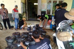 Warga desa pun tak ketinggalan gerakan pencegahan covid-19