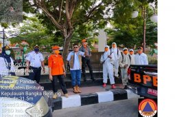 BPBD Belitung intensifkan penyemprotan disinfektan antisipasi penyebaran COVID-19