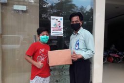 Rayakan ulang tahun, bocah 11 tahun asal Metro berikan bantuan APD