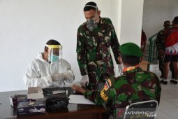 Personel Korem 133 Gorontalo jalani tes cepat COVID-19