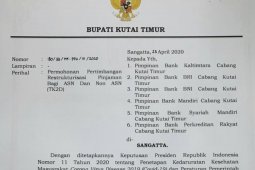 Bupati Kutai Timur minta perbankan tangguhkan pemotongan pinjaman ASN