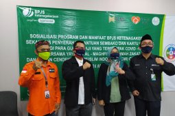 200 guru ngaji kampung dapat Sembako dari BPJAMSOSTEK Cabang Serang