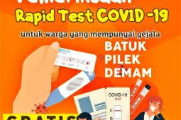 Pemkot Batam ajak warga ikuti tes cepat COVID-19 gratis